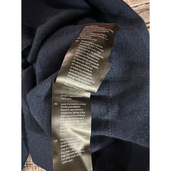 COS 100% wool rollneck sweater sz S color Navy NWT MSPR 135 - Picture 6 of 8